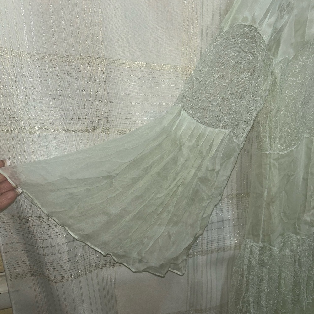 Roberto Cavalli Light Green Long Sleeve Dress - Picture 5 of 8